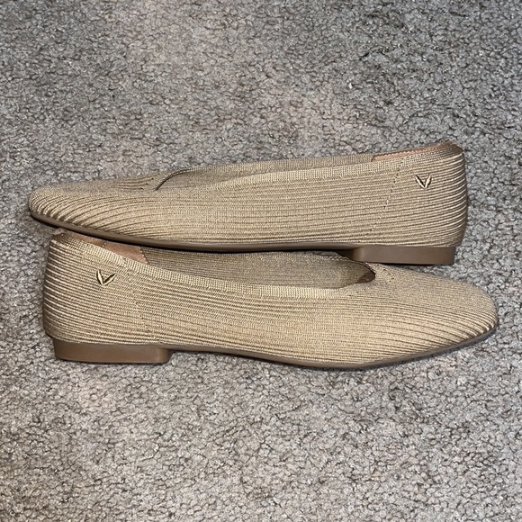 Vivaia Margot 2.0 Square-Toe V-Cut Flats Nutmeg 40 / 9 - Picture 4 of 11